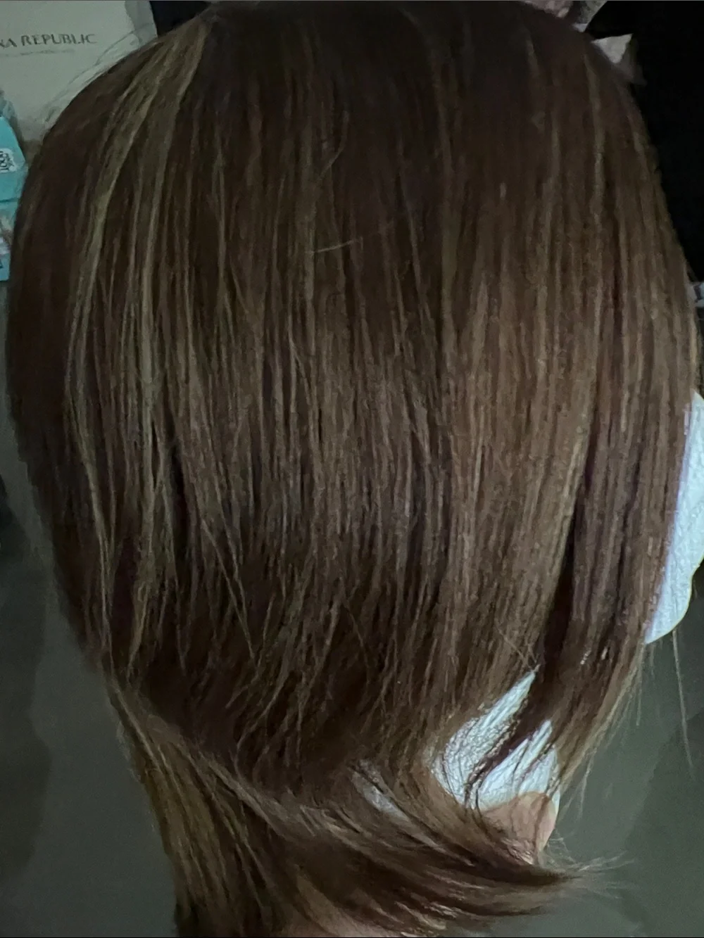 Chestnut Brown Short Layered Synthetic Wig